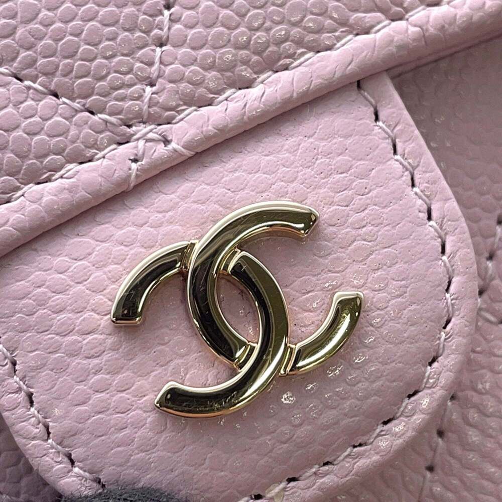 CHANEL Pink Caviar Leather Logo Wallet - Picture 9 of 12